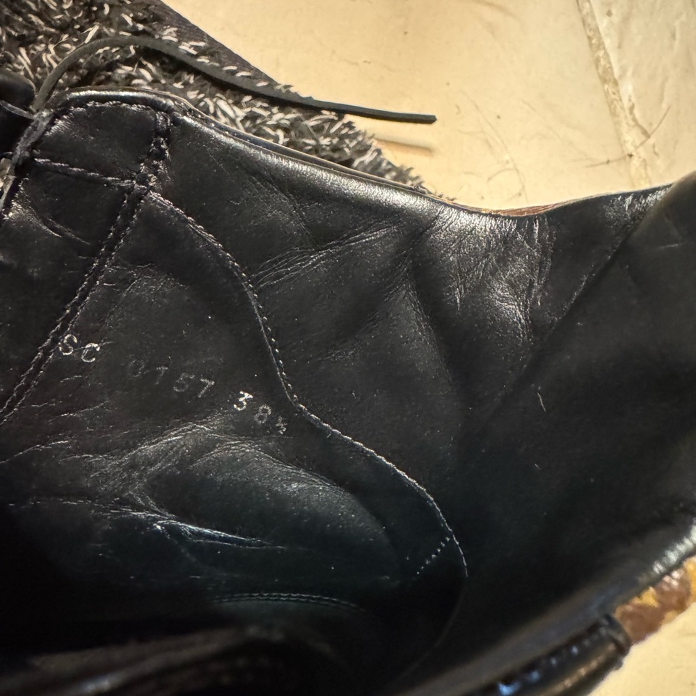 Louis Vuitton Monogram Black and Brown Booties - Picture 6 of 6